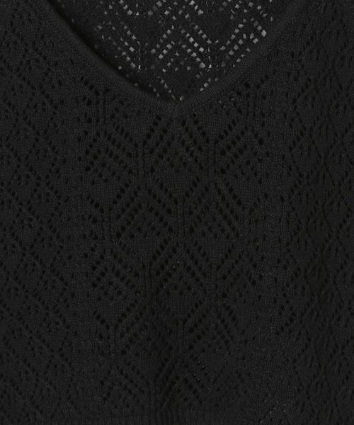 JEANASIS（ジーナシス）の「コットンリネンクロシェキャミソール/491057（キャミソール・レディース・ライトグリーン/ブラック/オフホワイト・FREE）」の9枚目の写真