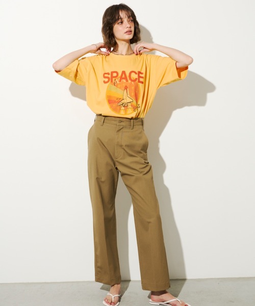 Unitage(ユニテージ)の「SPACEプリントTEE(Tシャツ/カットソー・レディース・ホワイト/グレー/イエロー・FREE)」の9枚目の写真