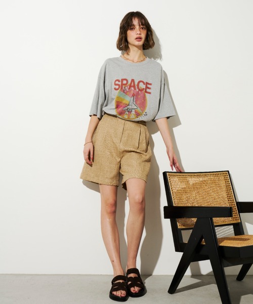 Unitage(ユニテージ)の「SPACEプリントTEE(Tシャツ/カットソー・レディース・ホワイト/グレー/イエロー・FREE)」の19枚目の写真