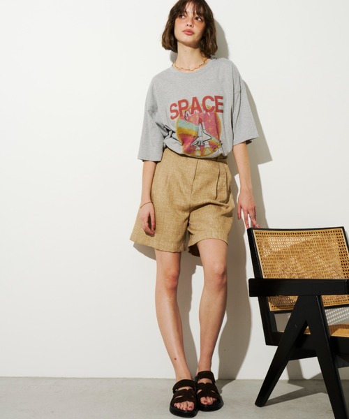 Unitage(ユニテージ)の「SPACEプリントTEE(Tシャツ/カットソー・レディース・ホワイト/グレー/イエロー・FREE)」の21枚目の写真