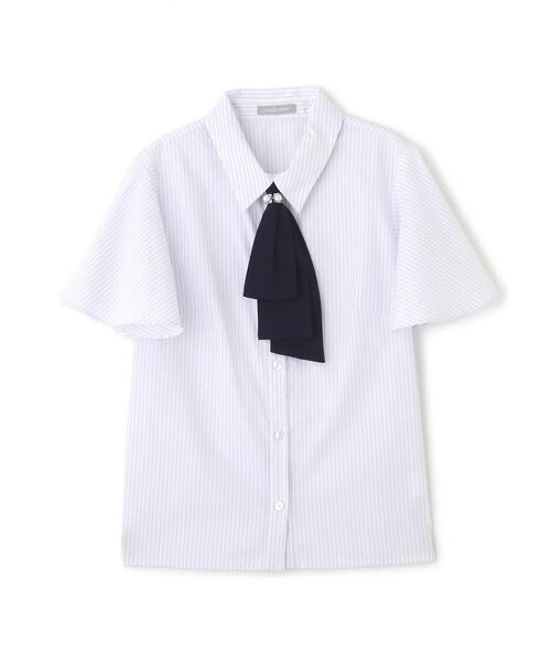 【新品】ジルバイ　配色ボウタイ付きブラウス ジルバイジルスチュアート JILL by JILLSTUART 配色ボウタイ付き