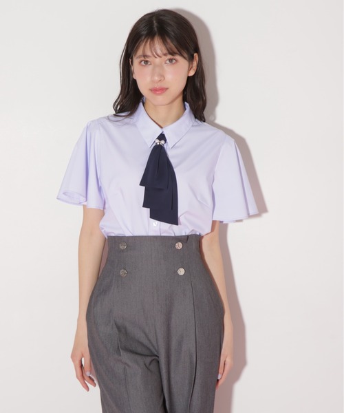 配色ボウタイブラウス　ジルバイジルスチュアート 配色ボウタイブラウス | JILL by JILL STUART（ジル バイ ジル