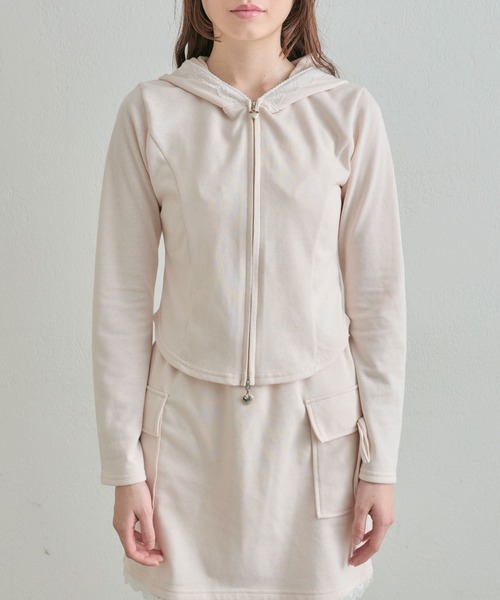 OLIVE des OLIVE（オリーブデオリーブ）の「USED加工風セットアップ（ワンピース・レディース・ピンク/カーキ/スミクロ・FREE）」の11枚目の写真