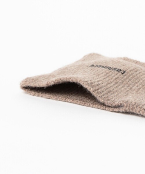 INFIELDER DESIGN（インフィールダーデザイン）の「【別注】INFIELDER DESIGN / カシミヤ マフラー（マフラー・レディース・ピンク/ライトグレー・ONE SIZE）」の4枚目の写真