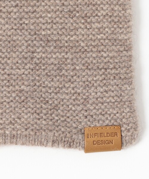INFIELDER DESIGN（インフィールダーデザイン）の「【別注】INFIELDER DESIGN / カシミヤ マフラー（マフラー・レディース・ピンク/ライトグレー・ONE SIZE）」の6枚目の写真