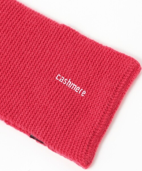 INFIELDER DESIGN（インフィールダーデザイン）の「【別注】INFIELDER DESIGN / カシミヤ マフラー（マフラー・レディース・ピンク/ライトグレー・ONE SIZE）」の10枚目の写真