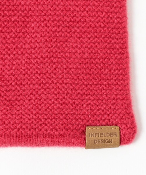 INFIELDER DESIGN（インフィールダーデザイン）の「【別注】INFIELDER DESIGN / カシミヤ マフラー（マフラー・レディース・ピンク/ライトグレー・ONE SIZE）」の11枚目の写真