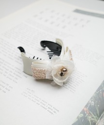 IO（イオ）（イオ）の「◆レースリボン　デザインバンスクリップ◆（バレッタ/ヘアクリップ）」