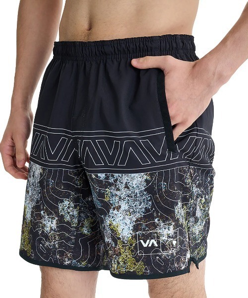 RVCA(ルーカ)の「RVCA メンズ 【HAWAII】 HAWAII YOGGER STRETCH 17 ショートパンツ 【2025年夏モデル】/ルーカ水陸両用バギーショーツ(その他パンツ・メンズ・ブラック系その他・SMALL/MEDIUM/LARGE/X-LARGE)」の4枚目の写真