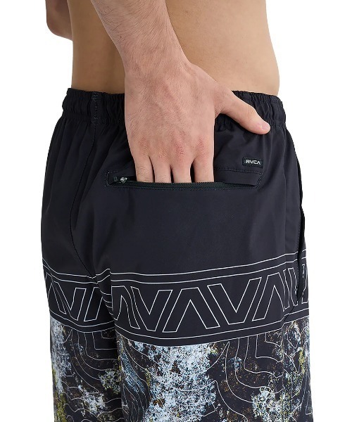 RVCA(ルーカ)の「RVCA メンズ 【HAWAII】 HAWAII YOGGER STRETCH 17 ショートパンツ 【2025年夏モデル】/ルーカ水陸両用バギーショーツ(その他パンツ・メンズ・ブラック系その他・SMALL/MEDIUM/LARGE/X-LARGE)」の6枚目の写真