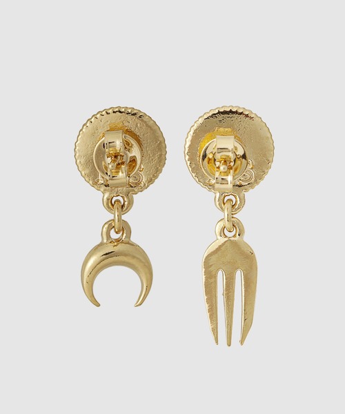 セール】SILVER PLATED MISMATCHED STUDS /GOLD PLATED