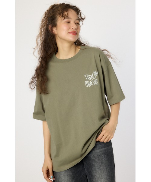 RODEO CROWNS WIDE BOWL（ロデオクラウンズワイドボウル）の「BRIDGE BEAR LOGO Tシャツ（Tシャツ/カットソー・レディース・ホワイト/ブラック/ピンク/カーキ・MEDIUM/LARGE）」の5枚目の写真