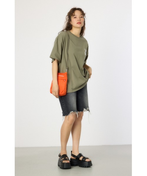 RODEO CROWNS WIDE BOWL（ロデオクラウンズワイドボウル）の「BRIDGE BEAR LOGO Tシャツ（Tシャツ/カットソー・レディース・ホワイト/ブラック/ピンク/カーキ・MEDIUM/LARGE）」の9枚目の写真