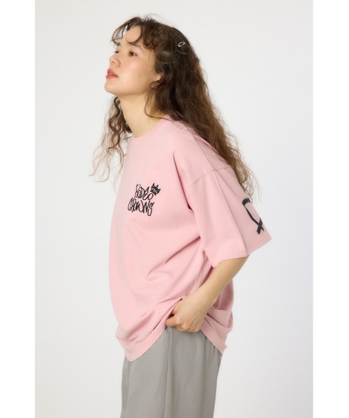 RODEO CROWNS WIDE BOWL（ロデオクラウンズワイドボウル）の「BRIDGE BEAR LOGO Tシャツ（Tシャツ/カットソー・レディース・ホワイト/ブラック/ピンク/カーキ・MEDIUM/LARGE）」の12枚目の写真