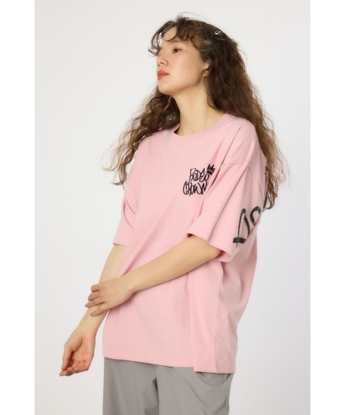 RODEO CROWNS WIDE BOWL（ロデオクラウンズワイドボウル）の「BRIDGE BEAR LOGO Tシャツ（Tシャツ/カットソー・レディース・ホワイト/ブラック/ピンク/カーキ・MEDIUM/LARGE）」の14枚目の写真