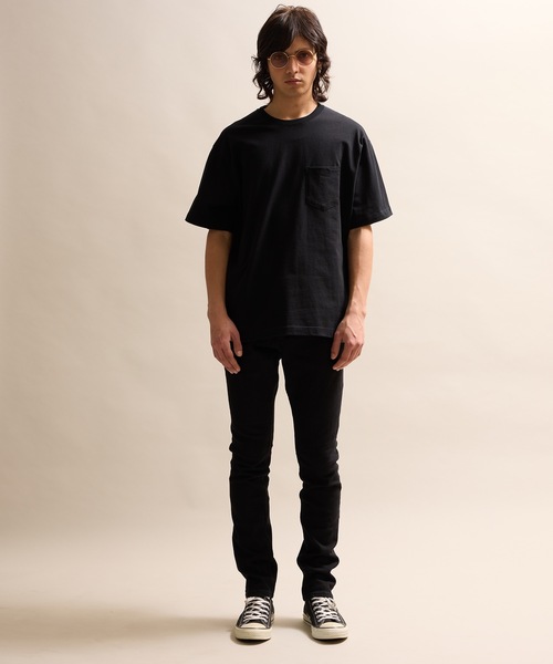 NUMBER (N)INE(ナンバーナイン)の「BASIC HEM PRINTED POCKET T-SHIRT / ベーシック ワンポイント ロゴプリント ポケット Tシャツ(Tシャツ/カットソー・メンズ・グレー/ブラック/ホワイト・M/L/XL)」の10枚目の写真