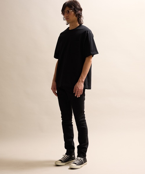NUMBER (N)INE(ナンバーナイン)の「BASIC HEM PRINTED POCKET T-SHIRT / ベーシック ワンポイント ロゴプリント ポケット Tシャツ(Tシャツ/カットソー・メンズ・グレー/ブラック/ホワイト・M/L/XL)」の11枚目の写真