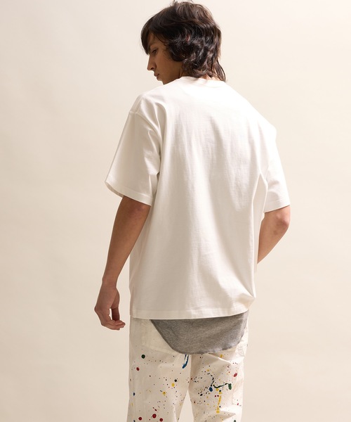 NUMBER (N)INE(ナンバーナイン)の「BASIC HEM PRINTED POCKET T-SHIRT / ベーシック ワンポイント ロゴプリント ポケット Tシャツ(Tシャツ/カットソー・メンズ・グレー/ブラック/ホワイト・M/L/XL)」の5枚目の写真