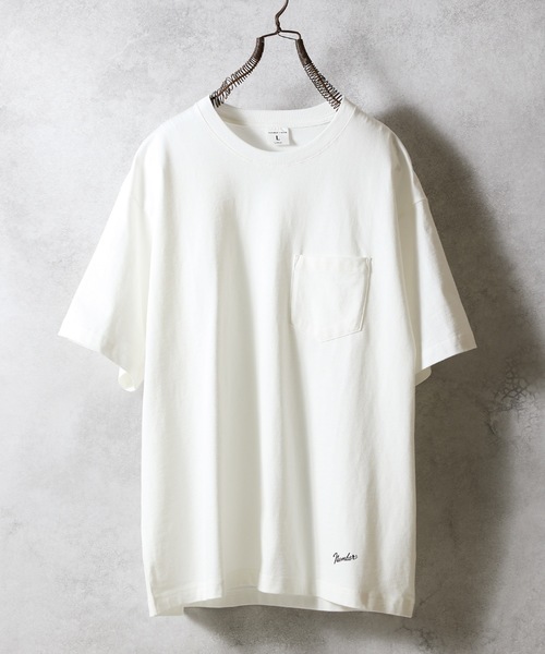 BASIC HEM PRINTED POCKET T-SHIRT / ベーシック ワンポイント ロゴ