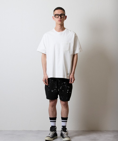 NUMBER (N)INE(ナンバーナイン)の「BASIC HEM PRINTED POCKET T-SHIRT / ベーシック ワンポイント ロゴプリント ポケット Tシャツ(Tシャツ/カットソー・メンズ・グレー/ブラック/ホワイト/ブラック×ホワイト/グレー×ホワイト・M/L/XL)」の21枚目の写真