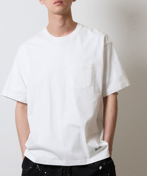 NUMBER (N)INE（ナンバーナイン）の「BASIC HEM PRINTED POCKET T-SHIRT / ベーシック ワンポイント ロゴプリント ポケット Tシャツ（Tシャツ/カットソー・メンズ・グレー/ブラック/ホワイト・M/L/XL）」の18枚目の写真