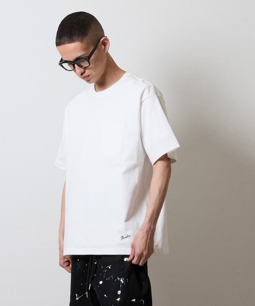NUMBER (N)INE（ナンバーナイン）の「BASIC HEM PRINTED POCKET T-SHIRT / ベーシック ワンポイント ロゴプリント ポケット Tシャツ（Tシャツ/カットソー・メンズ・グレー/ブラック/ホワイト・M/L/XL）」の20枚目の写真