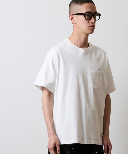 NUMBER (N)INE（ナンバーナイン）の「BASIC HEM PRINTED POCKET T-SHIRT / ベーシック ワンポイント ロゴプリント ポケット Tシャツ（Tシャツ/カットソー・メンズ・グレー/ブラック/ホワイト・M/L/XL）」の21枚目の写真