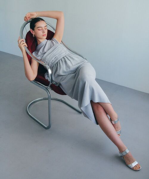 YECCA VECCA(イェッカヴェッカ)の「【2点SET】シアードットキャミセットニットワンピース(ワンピース・レディース・ブラウン/杢グレー・FREE)」の22枚目の写真