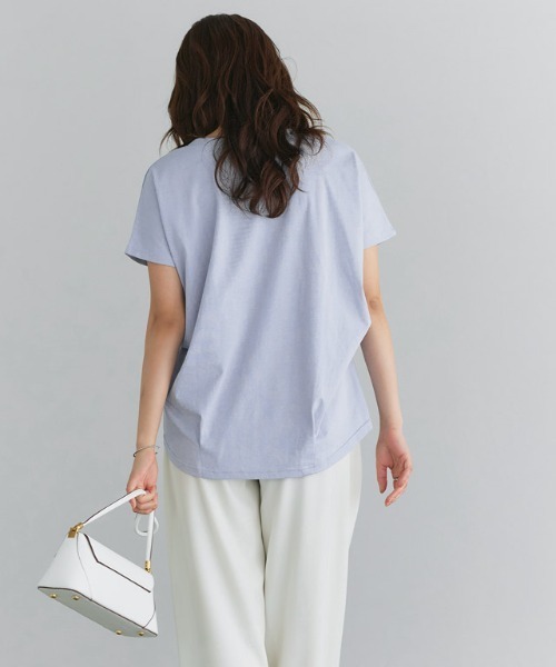 Pierrot(ピエロ)の「【イージーケア】ドルマンプルオーバー(Tシャツ/カットソー・レディース・チャコール/ブラック/グレイッシュベージュ/ライトブルー/オフホワイト・M/L)」の11枚目の写真