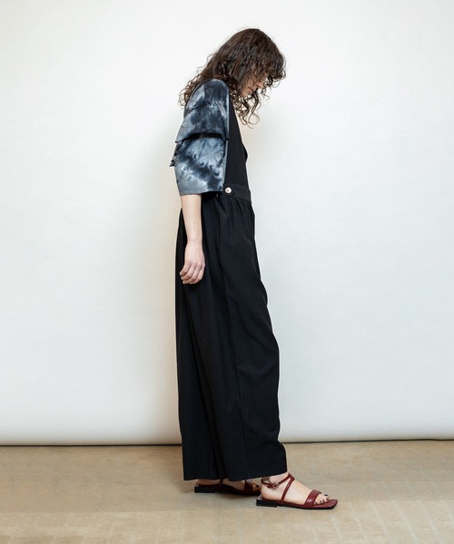 OSMOSIS（オズモーシス）の「2WAYギャザーオールインワン（つなぎ/オールインワン・レディース・ライトベージュ/ブラック/カーキ・ONE SIZE）」の18枚目の写真