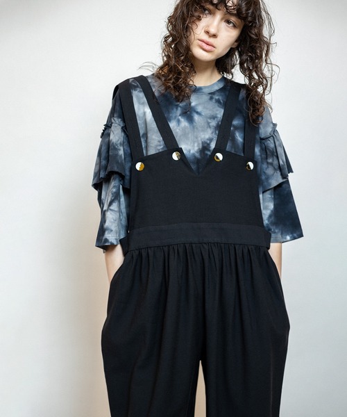 OSMOSIS（オズモーシス）の「2WAYギャザーオールインワン（つなぎ/オールインワン・レディース・ライトベージュ/ブラック/カーキ・ONE SIZE）」の20枚目の写真