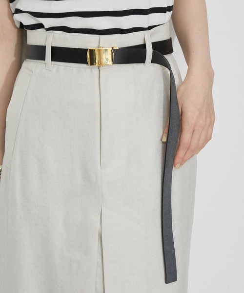 ADAM ET ROPE'(アダムエロペ)の「【サステナブル】・【定番人気】レザーガチャベルト(ベルト・レディース・シルバー/ゴールド・FREE)」の2枚目の写真