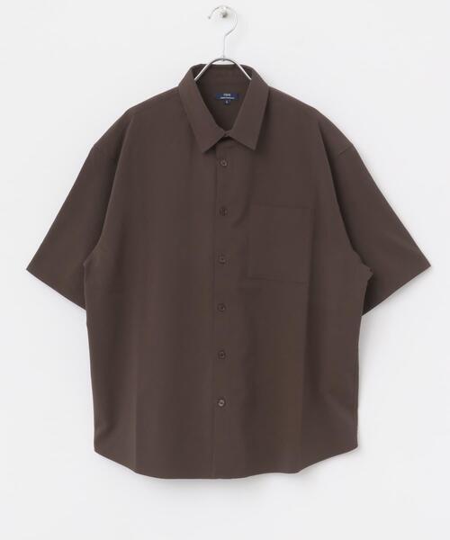 ITEMS URBANRESEARCH（アイテムズ アーバンリサーチ）の「ヨウリュウレギュラーカラー半袖シャツ（シャツ/ブラウス・メンズ・ブラウン/ネイビー/ブラック・LARGE/MEDIUM）」の15枚目の写真