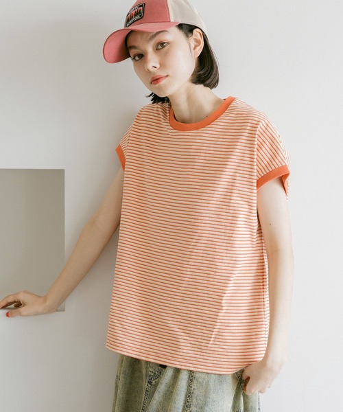 niko and...（ニコアンド）の「COLORマイスターフレンチプルオーバー（Tシャツ/カットソー・レディース・ブラック/ブルー/ネイビー/オレンジ/グレー/オフホワイト・MEDIUM/LARGE）」の22枚目の写真