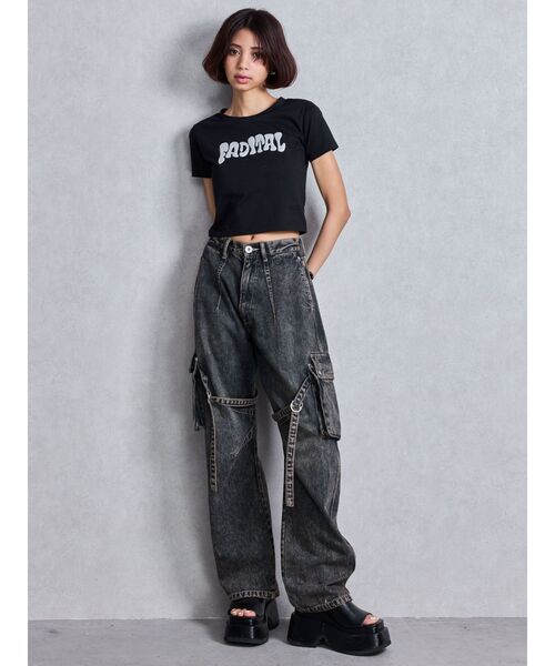 GYDA - GYDA♡シャツ GYDA ジェイダ Tシャツ レディ―ス 半袖 綿 100% ゆったり 大きい