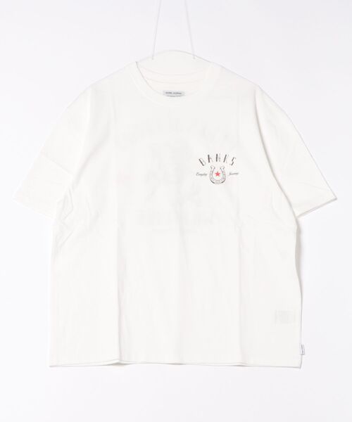 BANKS(バンクス)の「DESIGN TEE /BANKS JOURNAL(バンクスジャーナル)胸元ワンポイントプリント半袖デザインT-シャツ(Tシャツ/カットソー・メンズ・ブラック/オフホワイト/ブルー系その他・MEDIUM/LARGE/X-LARGE)」の2枚目の写真