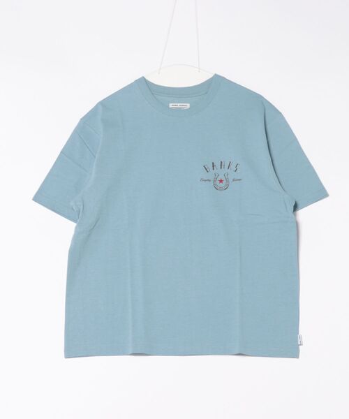 BANKS(バンクス)の「DESIGN TEE /BANKS JOURNAL(バンクスジャーナル)胸元ワンポイントプリント半袖デザインT-シャツ(Tシャツ/カットソー・メンズ・ブラック/オフホワイト/ブルー系その他・MEDIUM/LARGE/X-LARGE)」の7枚目の写真