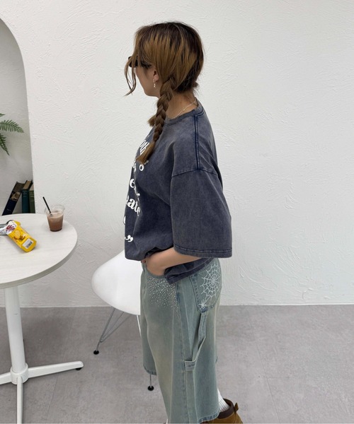 sedacle(セダクル)の「フロントロゴ加工Tシャツ(Tシャツ/カットソー・レディース・ピンク/ネイビー/レッド/ブラウン/ホワイト/オレンジ・MEDIUM/SMALL/LARGE)」の22枚目の写真