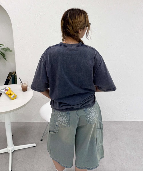 sedacle(セダクル)の「フロントロゴ加工Tシャツ(Tシャツ/カットソー・レディース・ピンク/ネイビー/レッド/ブラウン/ホワイト/オレンジ・MEDIUM/SMALL/LARGE)」の21枚目の写真