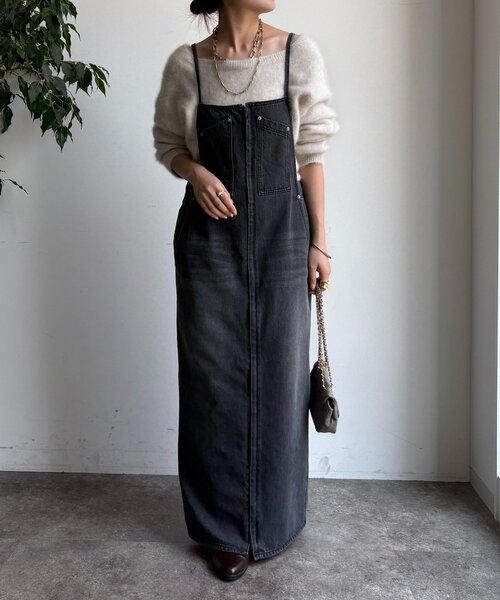 DouDou（ドゥドゥ）の「デニムキャミジャンスカ（ワンピース）」 - WEAR