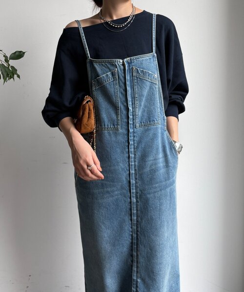 DouDouリヨセルデニムジャンスカ　ブルー　38 DouDouリヨセルデニムジャンスカ ブルー 38 リヨセルデニムジャンスカ