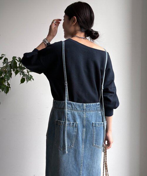 DOUDOU デニムキャミジャンスカサイズ38 完売品　キャミワンピ DouDou ワンピース デニムキャミジャンスカ : ZOZOTOWN Yahoo!店