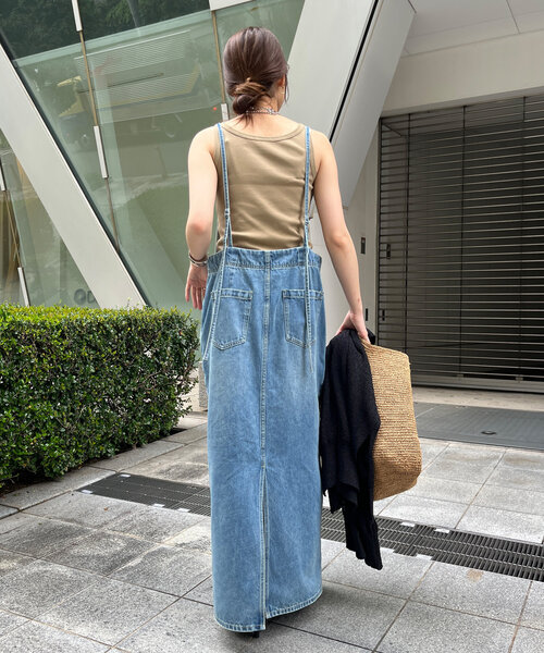 DouDou（ドゥドゥ）の「デニムキャミジャンスカ（ワンピース）」 - WEAR