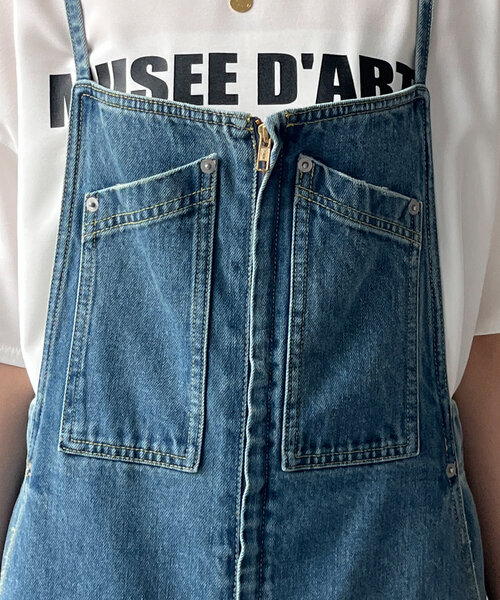 DouDou（ドゥドゥ）の「デニムキャミジャンスカ（ワンピース）」 - WEAR