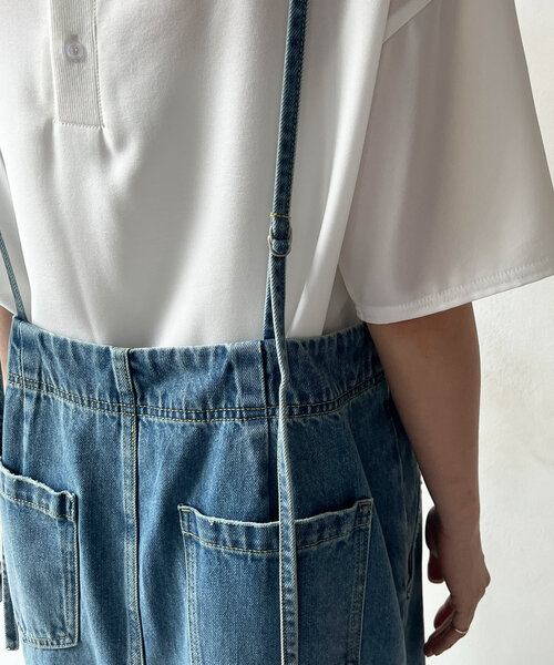 DouDou（ドゥドゥ）の「デニムキャミジャンスカ（ワンピース）」 - WEAR