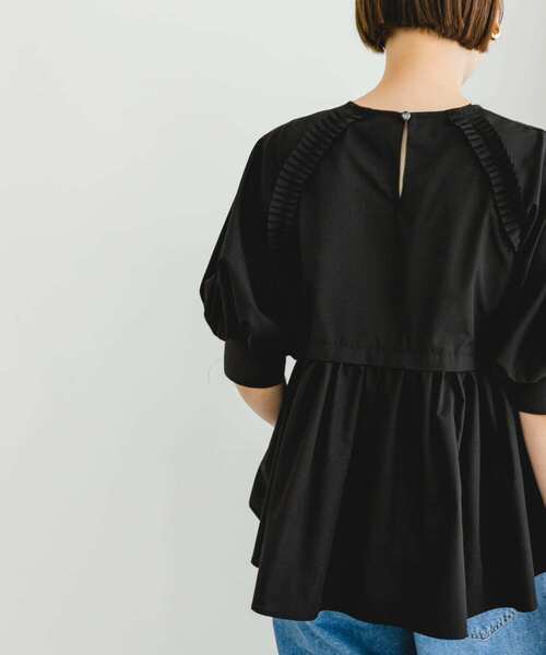 F by ROSSO（エフバイロッソ）の「F by ROSSO　プリーツデザインブラウス（シャツ/ブラウス・レディース・ブラック/ブルー/オフホワイト・FREE）」の10枚目の写真