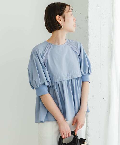 F by ROSSO（エフバイロッソ）の「F by ROSSO　プリーツデザインブラウス（シャツ/ブラウス・レディース・ブラック/ブルー/オフホワイト・FREE）」の16枚目の写真