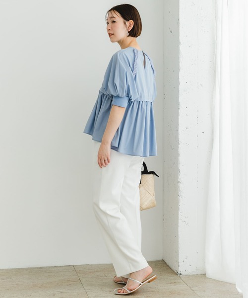 F by ROSSO（エフバイロッソ）の「F by ROSSO　プリーツデザインブラウス（シャツ/ブラウス・レディース・ブラック/ブルー/オフホワイト・FREE）」の19枚目の写真