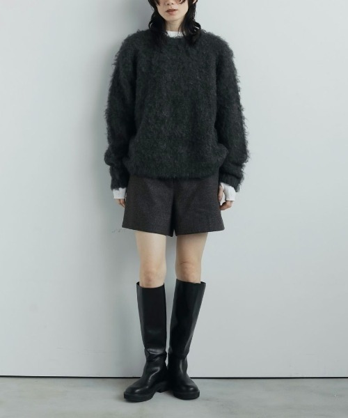 anuke(アンヌーク)の「anuke Herringbone Short Pants ヘリンボーンショートパンツ/62520728(その他パンツ・レディース・ベージュ/ブラウン・36/38)」の8枚目の写真