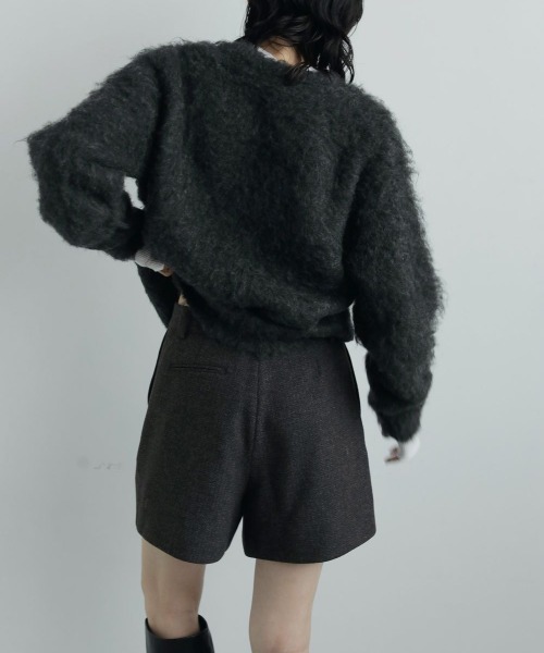 anuke(アンヌーク)の「anuke Herringbone Short Pants ヘリンボーンショートパンツ/62520728(その他パンツ・レディース・ベージュ/ブラウン・36/38)」の9枚目の写真